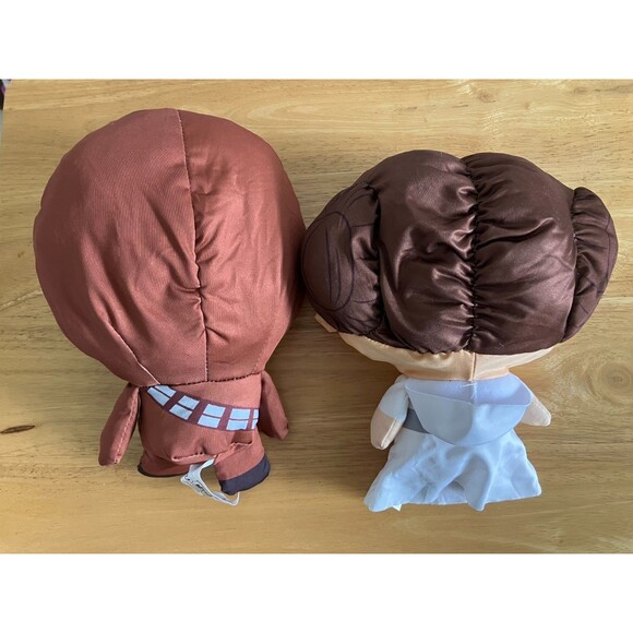 Disney Doorables Leia Organa & Chewbacca 10" Soft Plush Puffables NEW! - Picture 2 of 4
